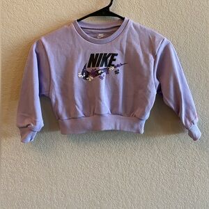 Nike - NWOT - Toddler 3T, Purple Cropped Sweatshirt